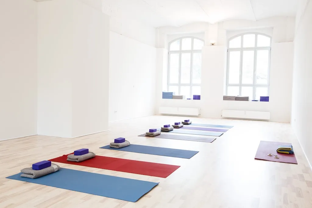 yoga room with mat at yogatribe