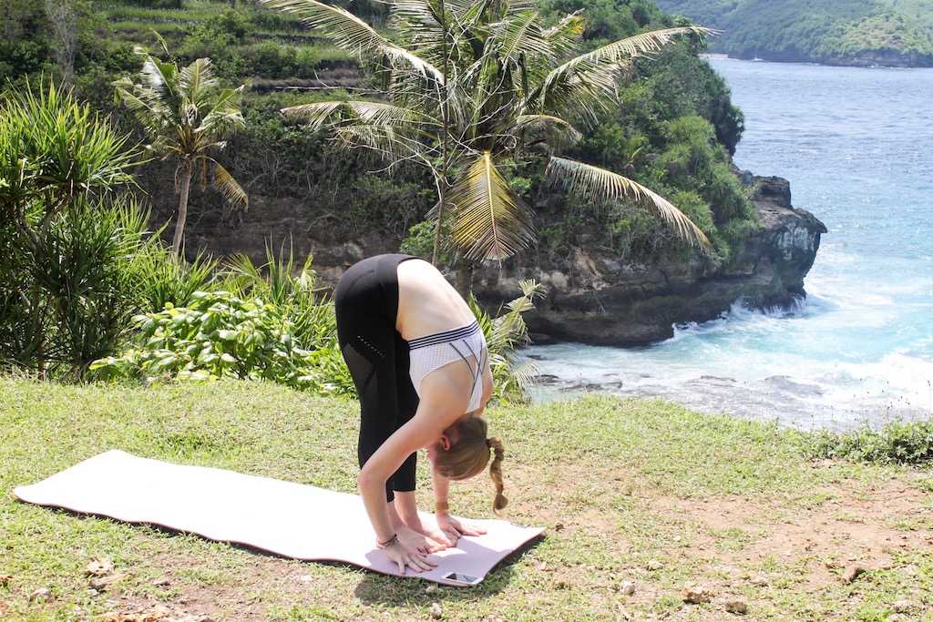 yoga standing forward bend