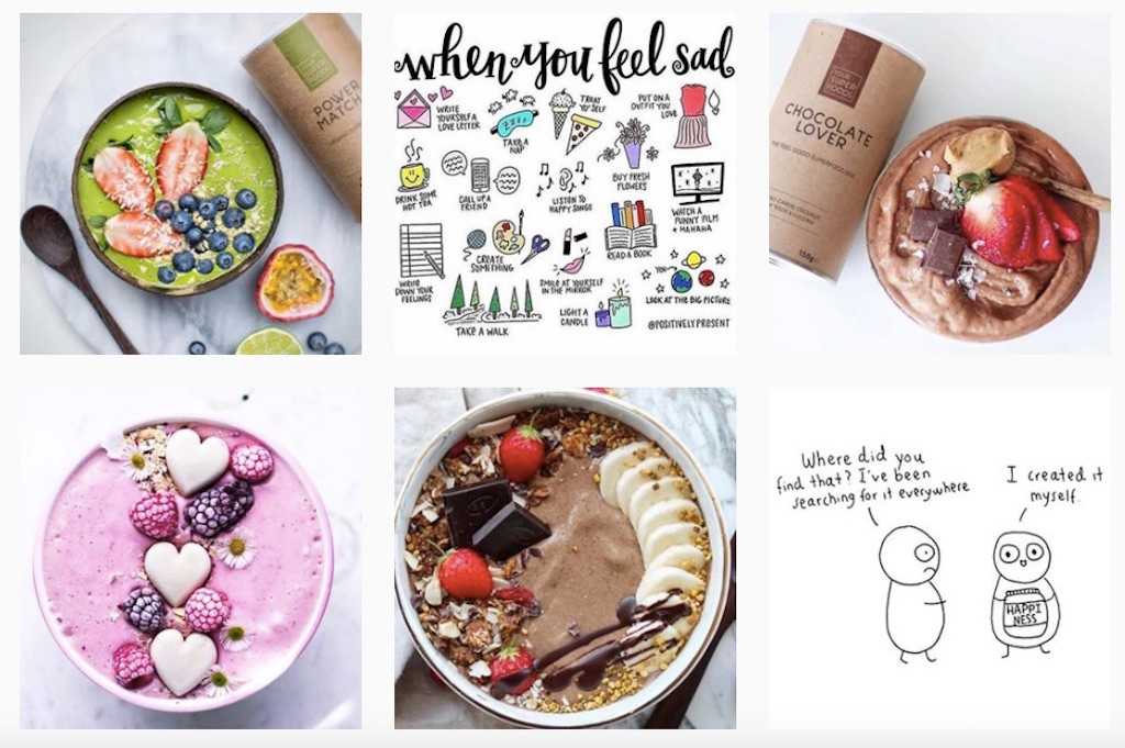 food content marketing instagram