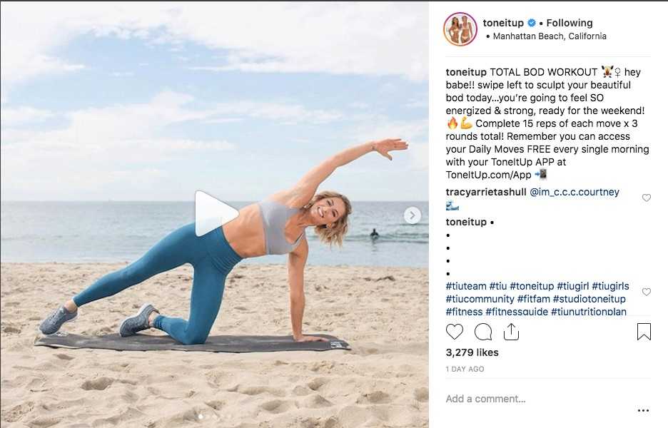 fitness content marketing social media community