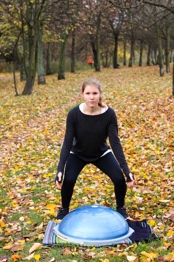 Jump Squat with a BOSU Ball