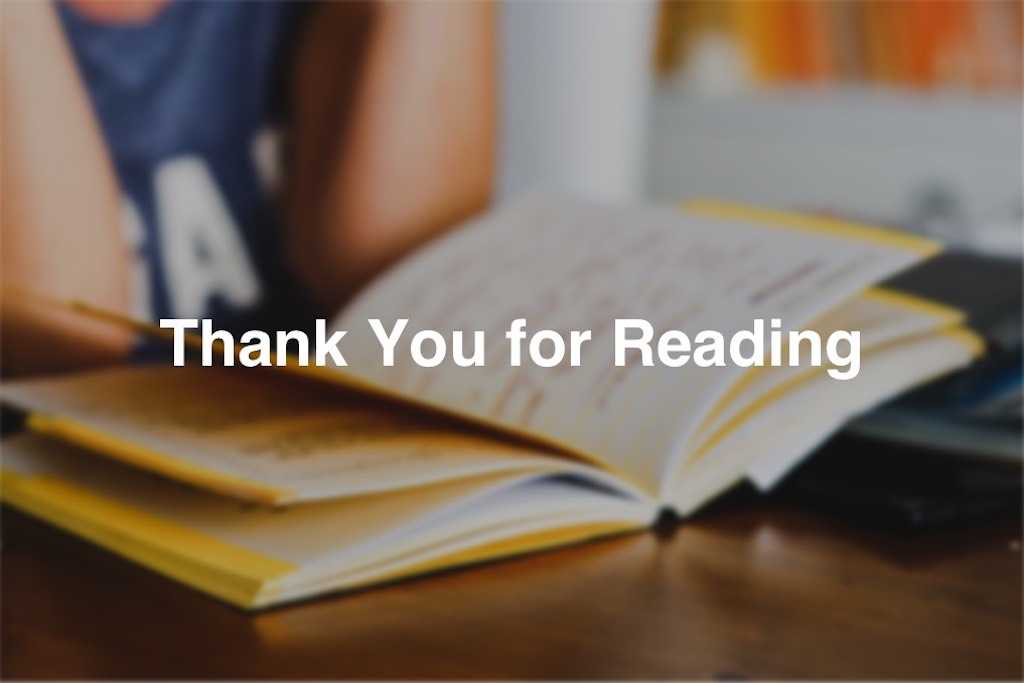 Thank you for reading