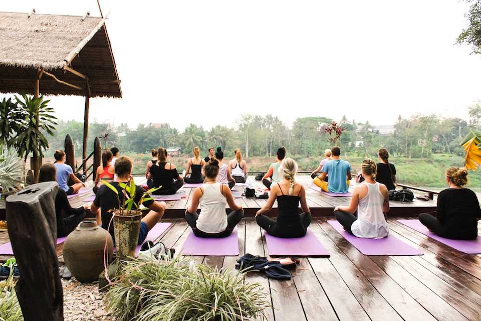 yoga class in Utopia bar