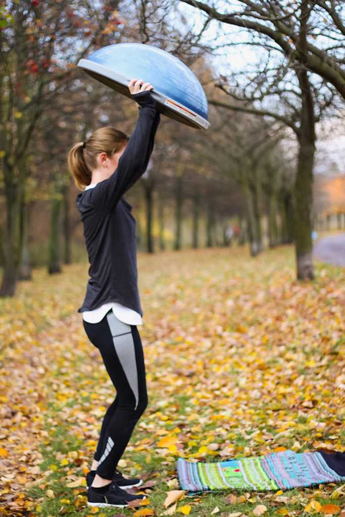 Burpee with a BOSU Ball