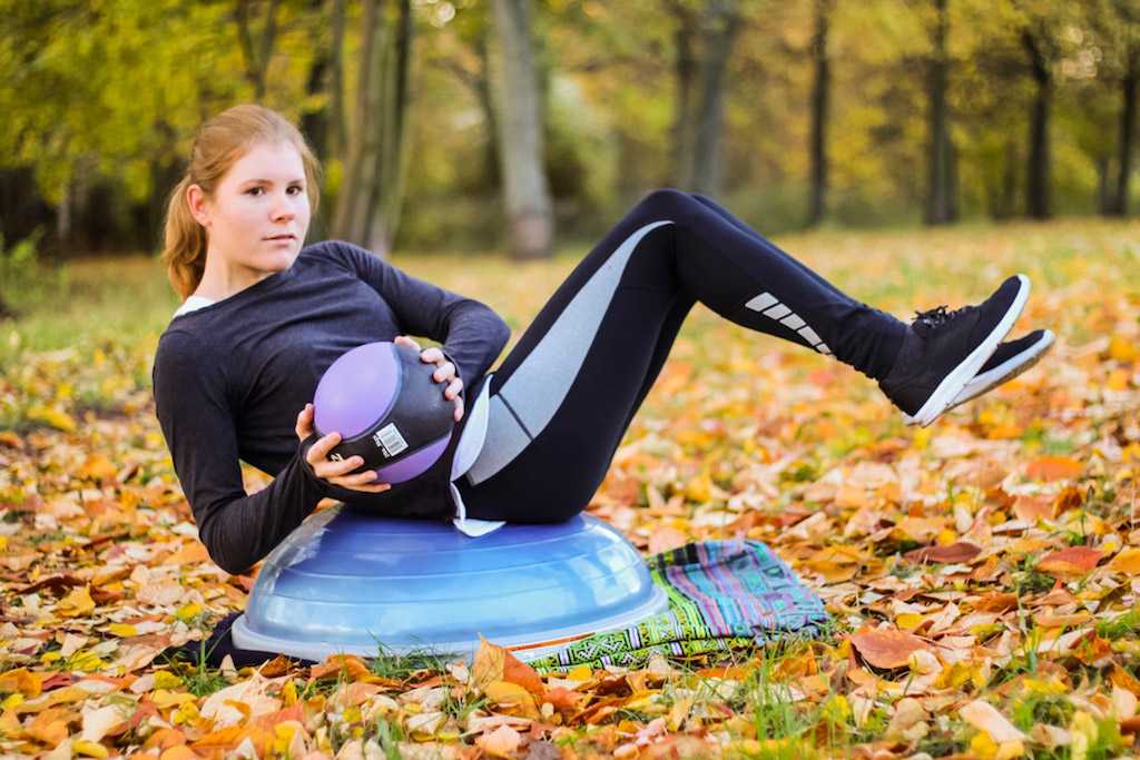 Russian Twist on a BOSU Ball