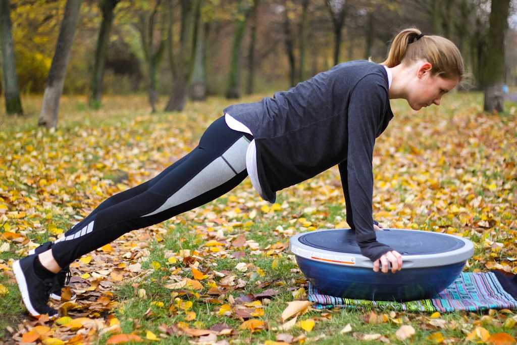 push-up on BOSU Ball