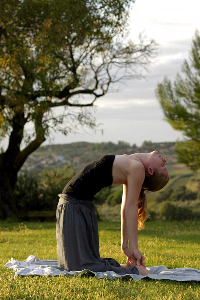 camel pose