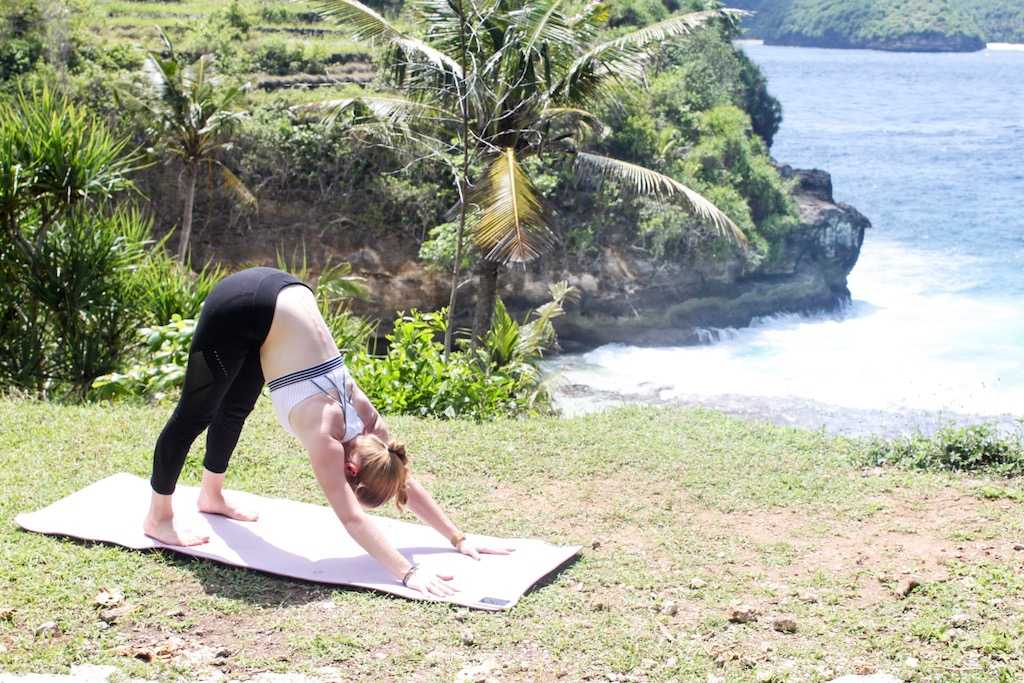 yoga pose downward facing dog