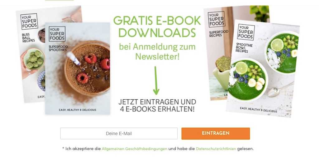 food content marketing ebook