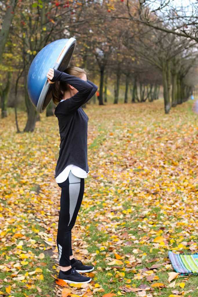 Triceps Extension with a BOSU ball