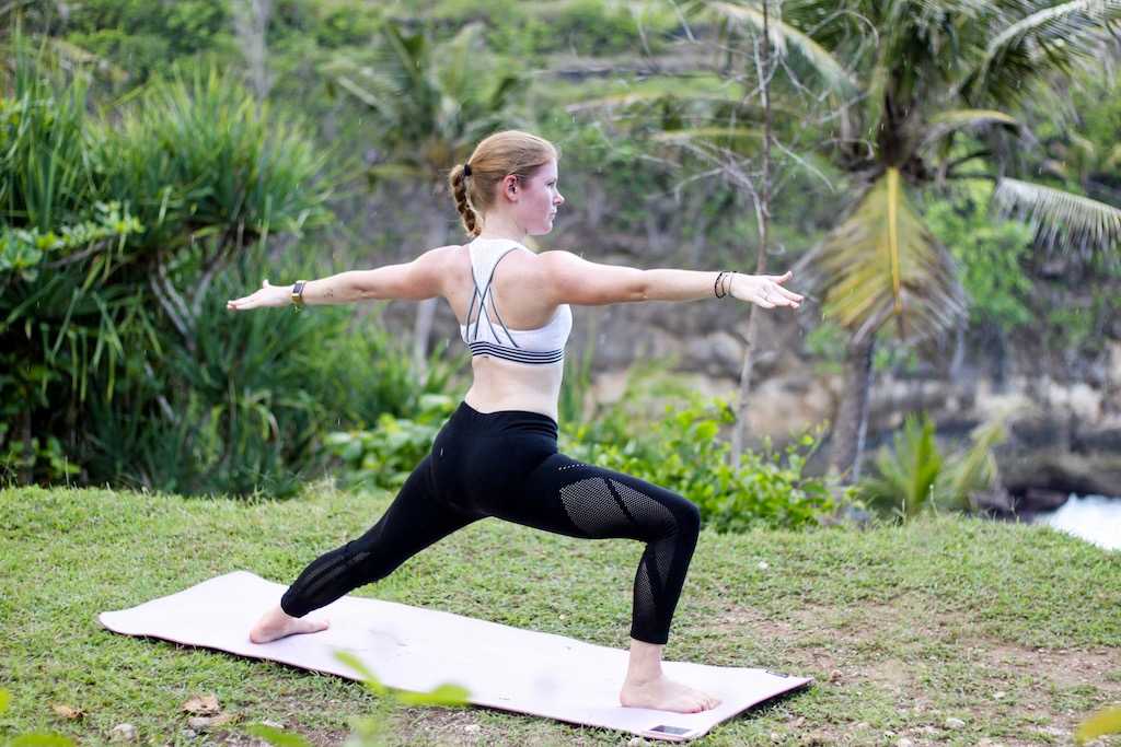 yoga pose warrior II