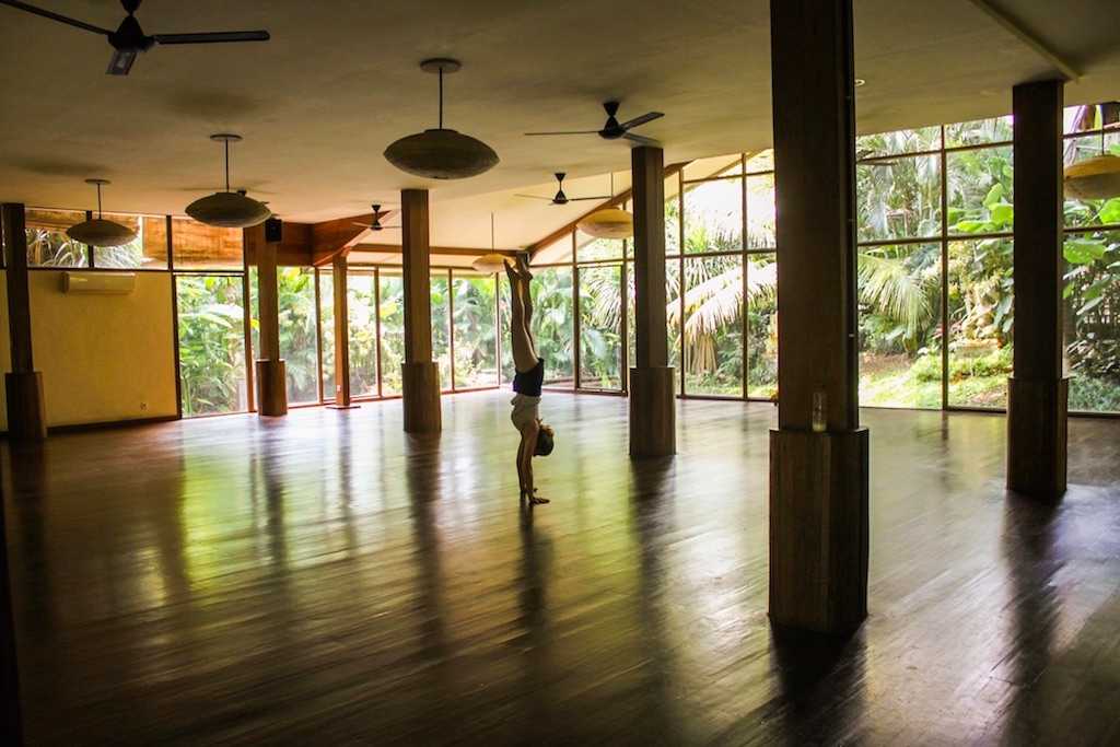 Yoga Barn in Ubud, Bali, from the inside